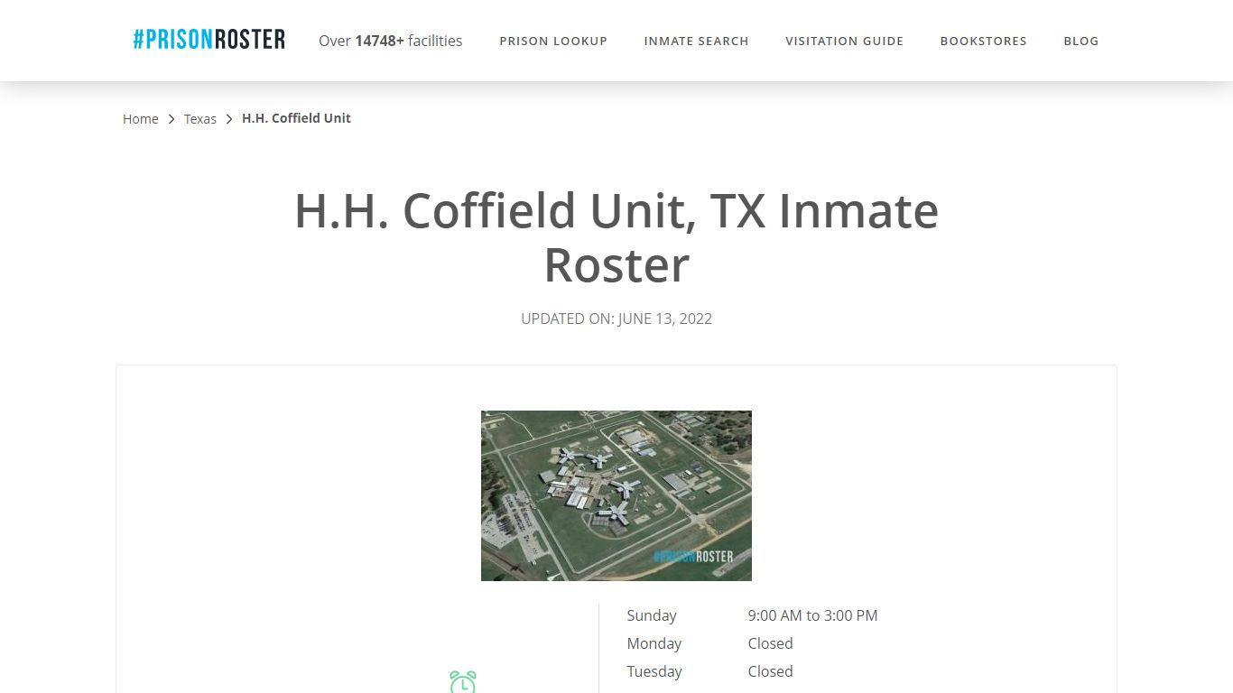 H.H. Coffield Unit, TX Inmate Roster - Prisonroster